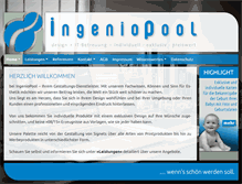 Tablet Screenshot of ingeniopool.net